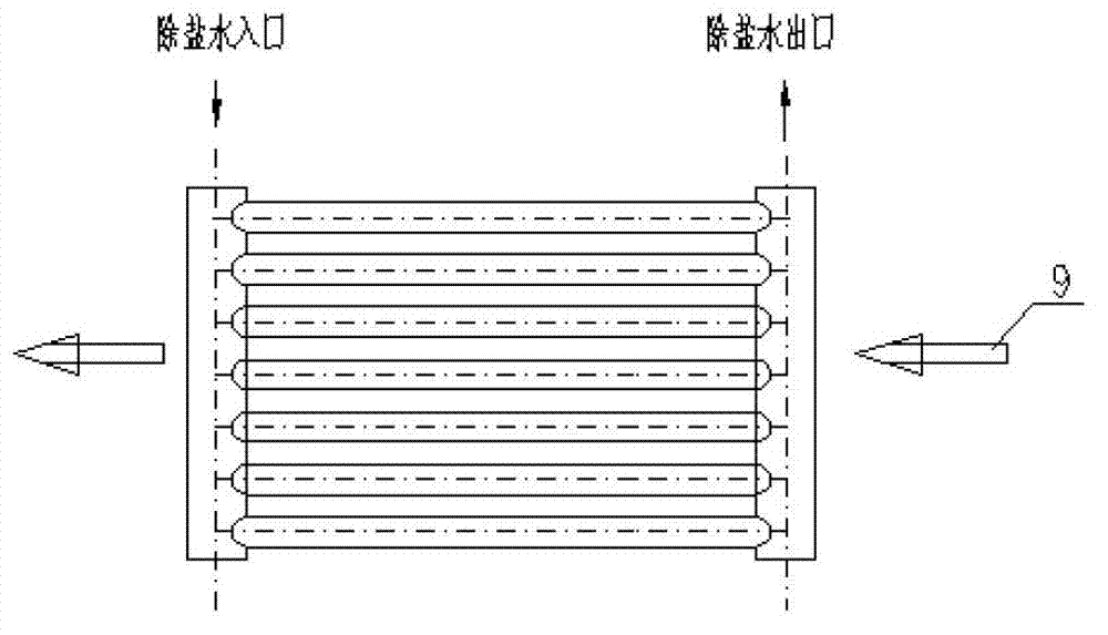 Device and method for power generation by waste heat of blast furnace slag