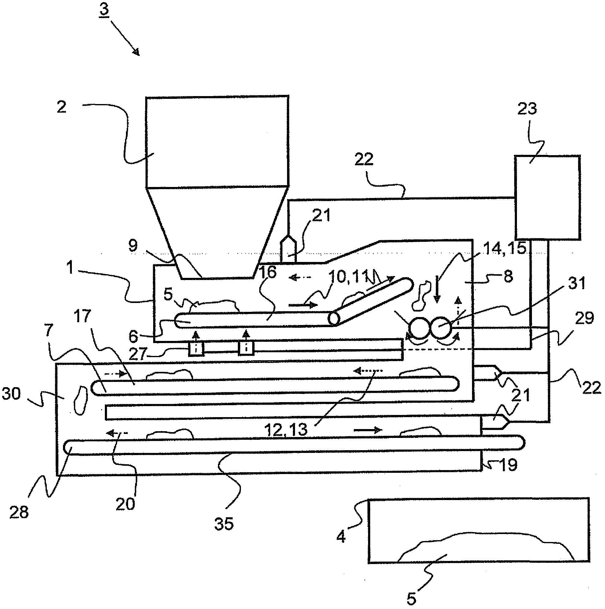 Method and apparatus for conveying material from a combustion boiler