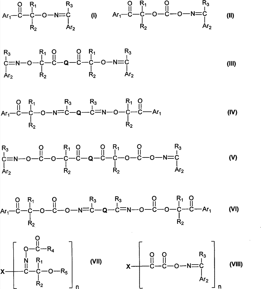 Aromatic ketone oxime photoinitiator compound