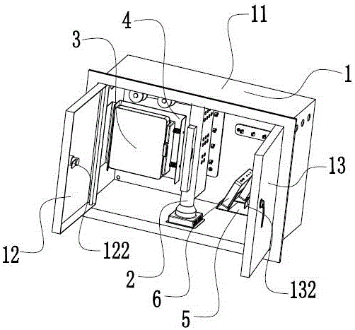 Wire distribution cabinet with temperature intelligently controlled