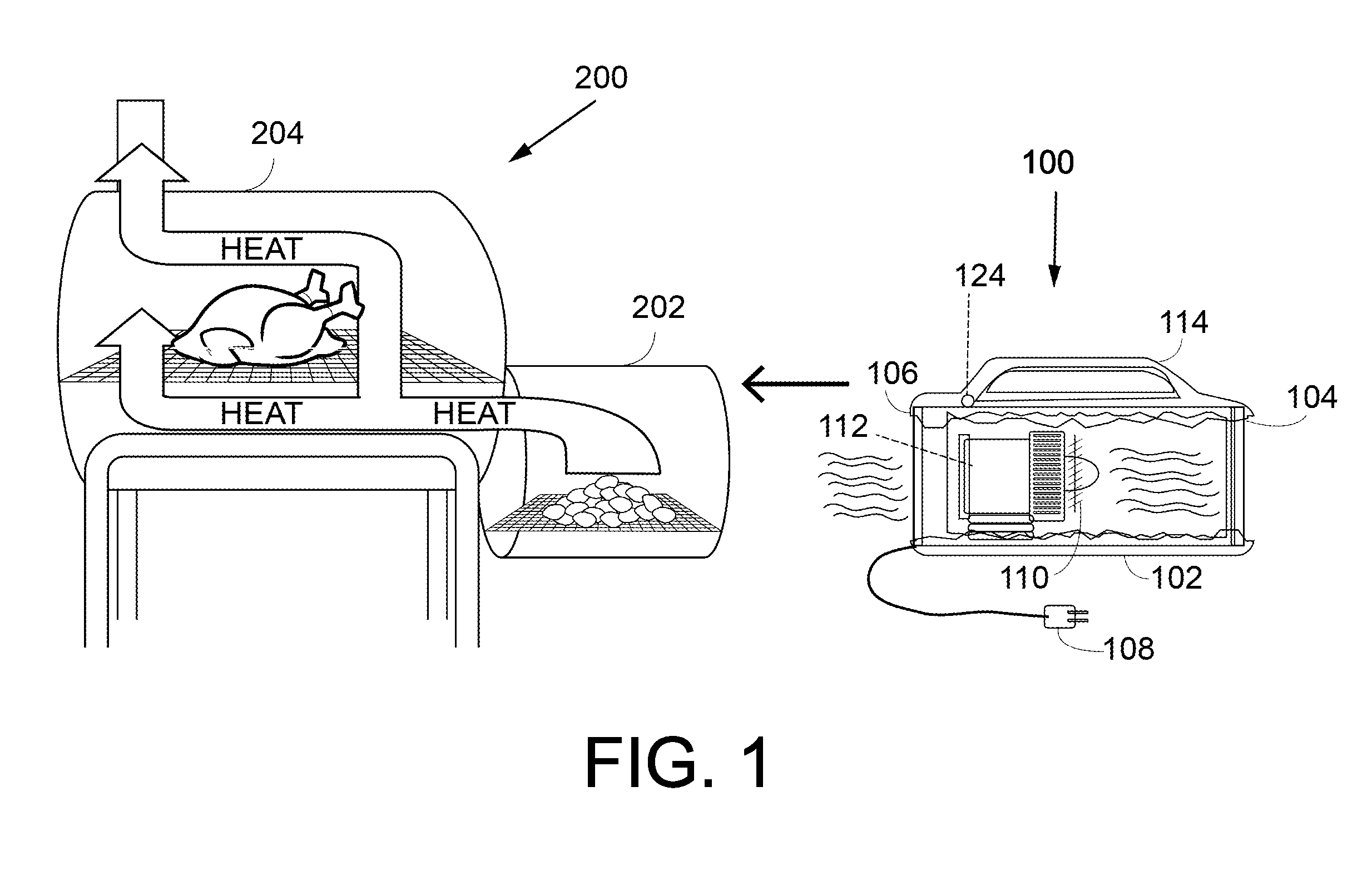 Negative draft inducing device for smoker