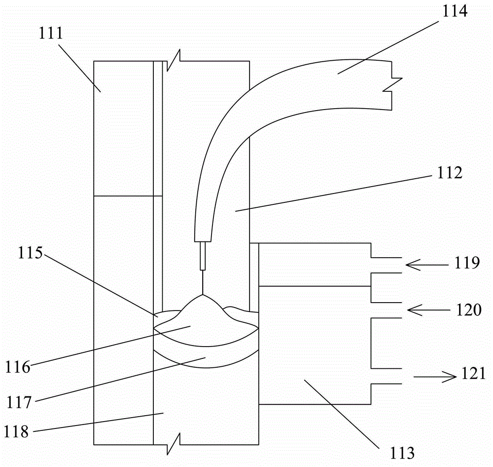 Movable type vertical electro-gas welding special equipment based on three-dimensional adjusting device