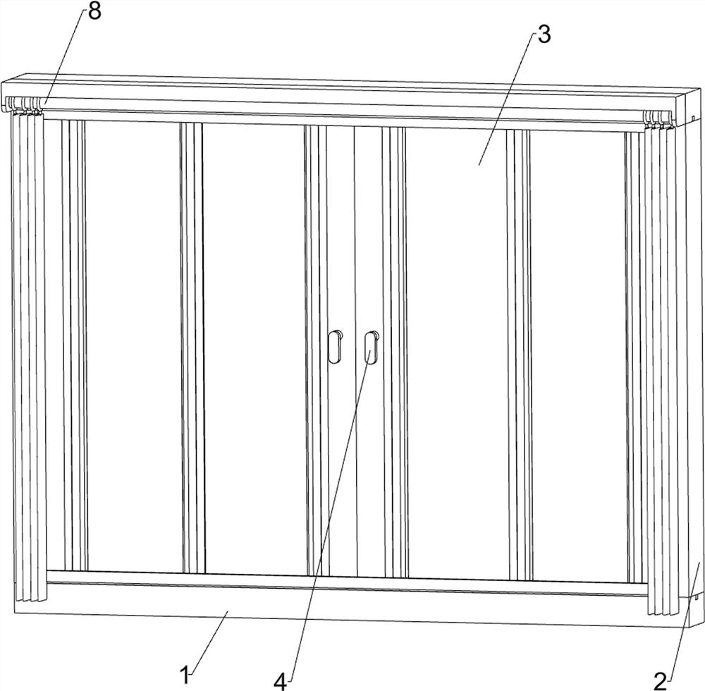 Foldable door and window with enhanced sealing performance