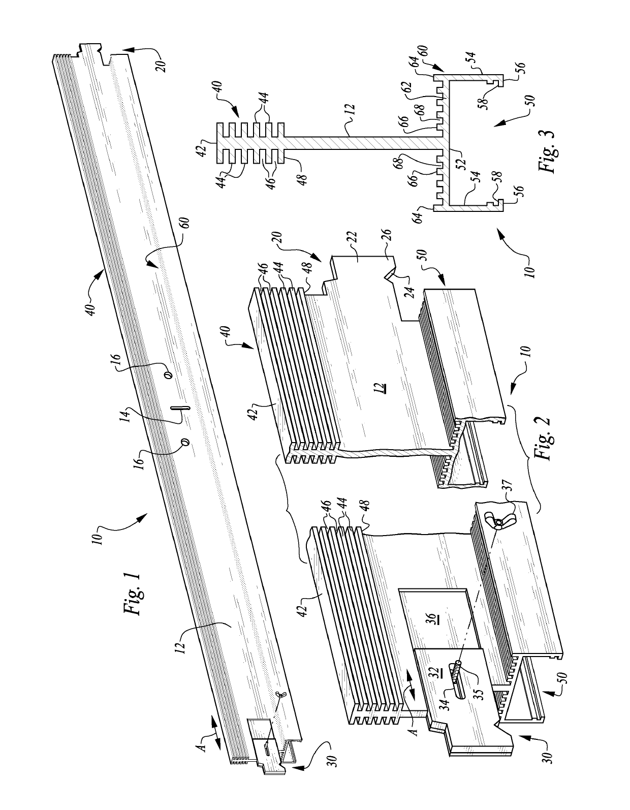 Partially lighted T-bar