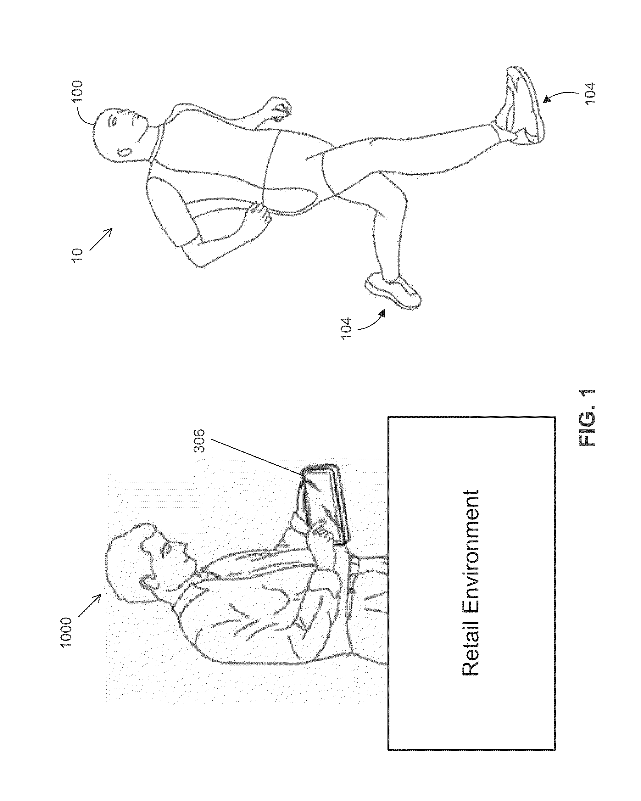 Retail store motion sensor systems and methods