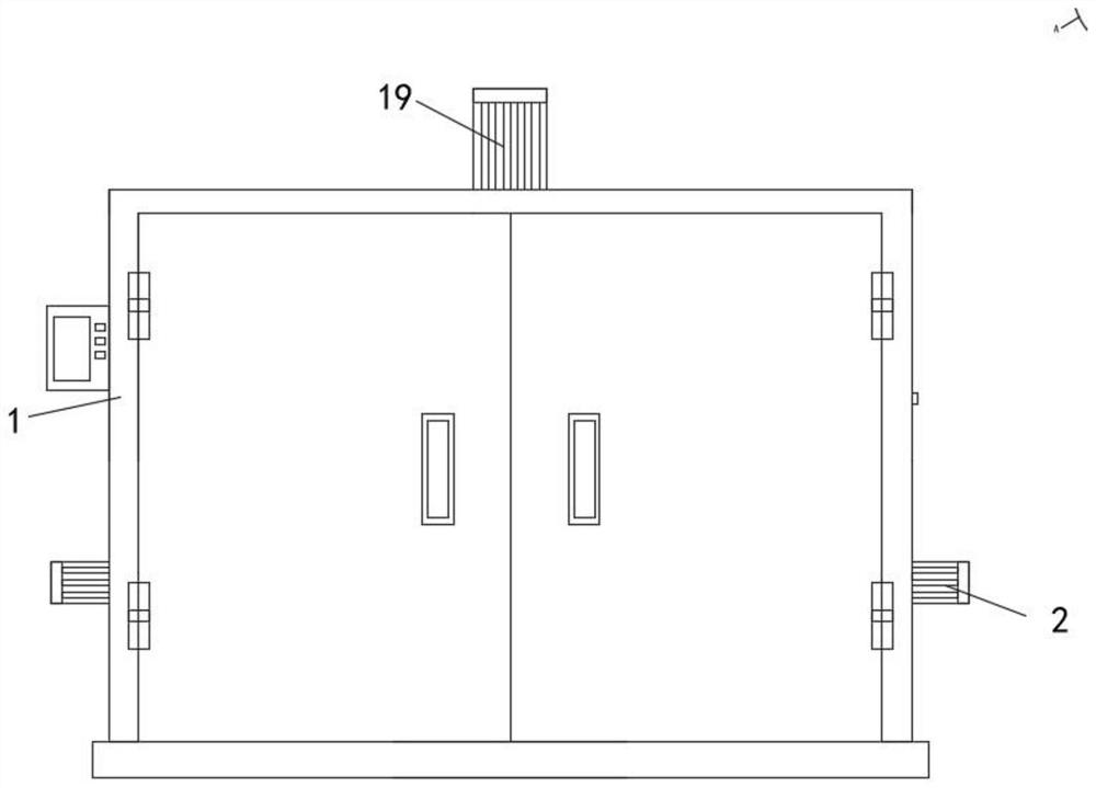 Lining plate assembly door hinge comprehensive inspection device