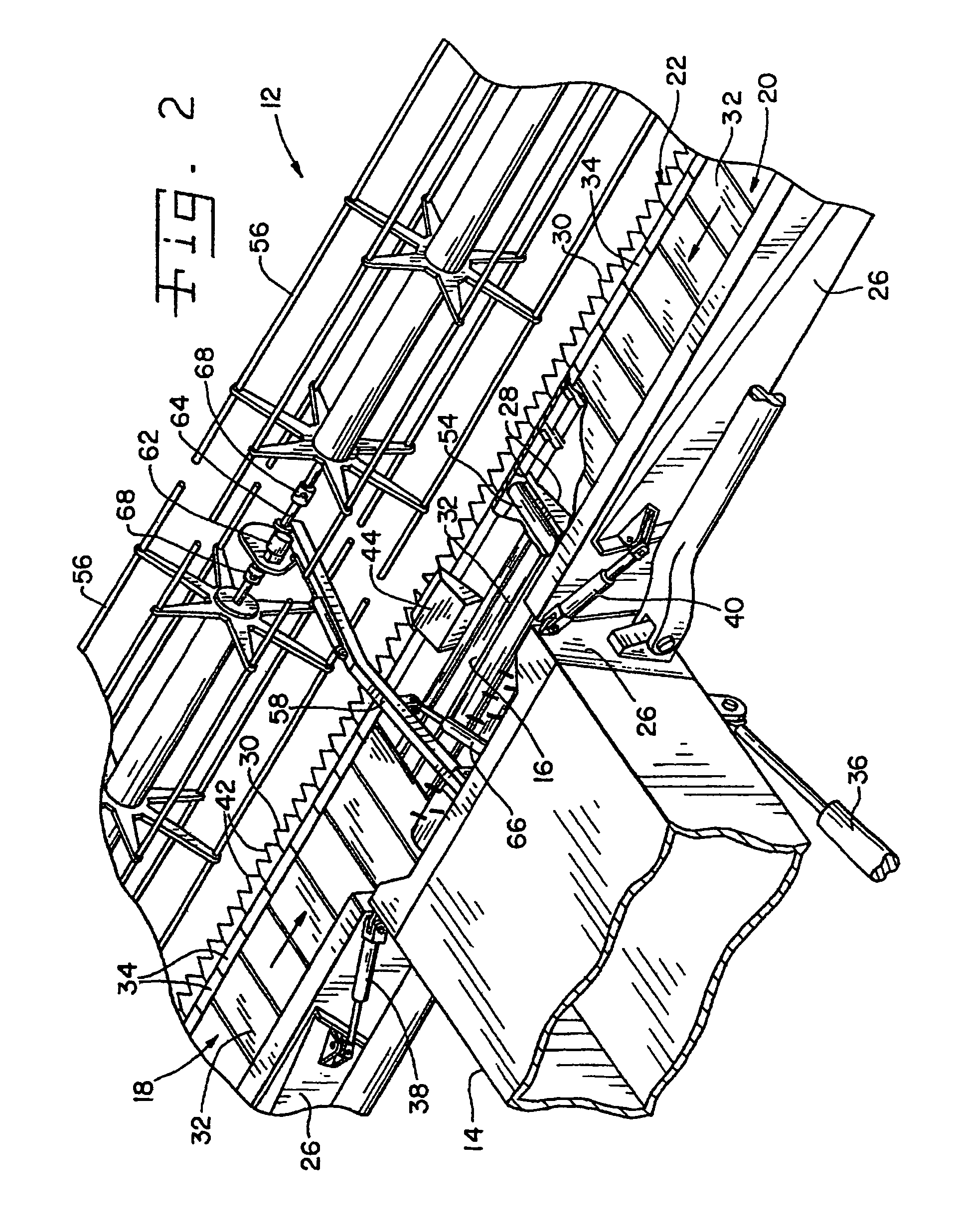 Flexible cutting platform with passive float arm stop in an agricultural harvesting machine