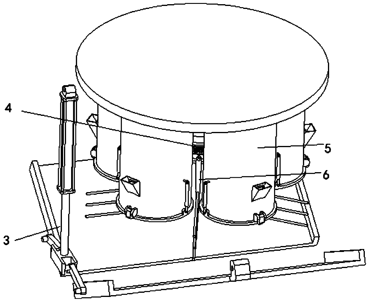 A separate paint grinding and stirring device