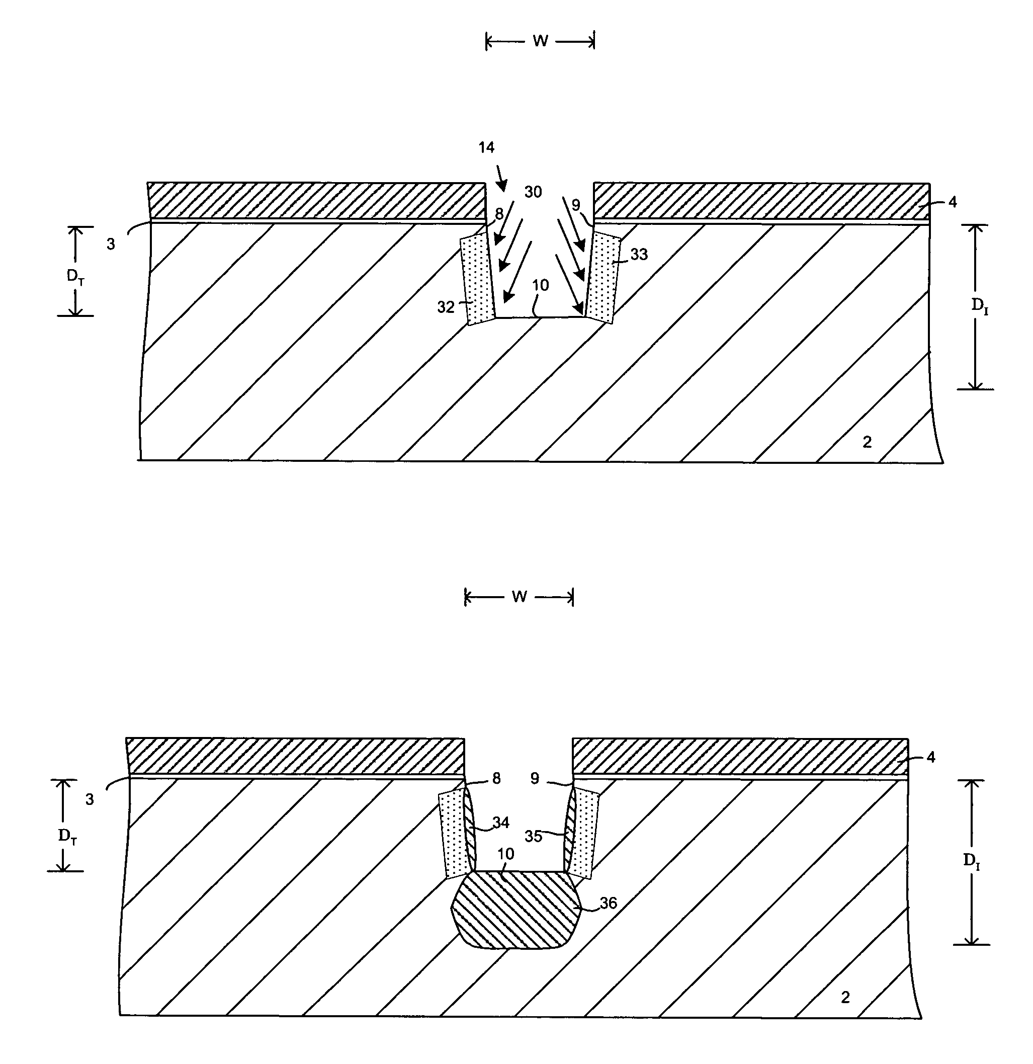 Method for forming shallow trench isolation structure with deep oxide region