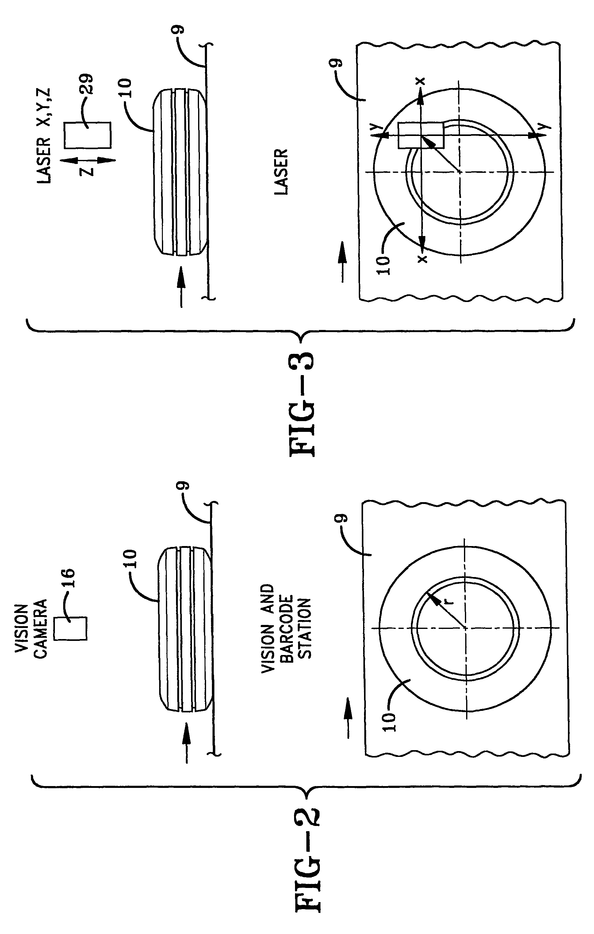 Method and system for marking tires
