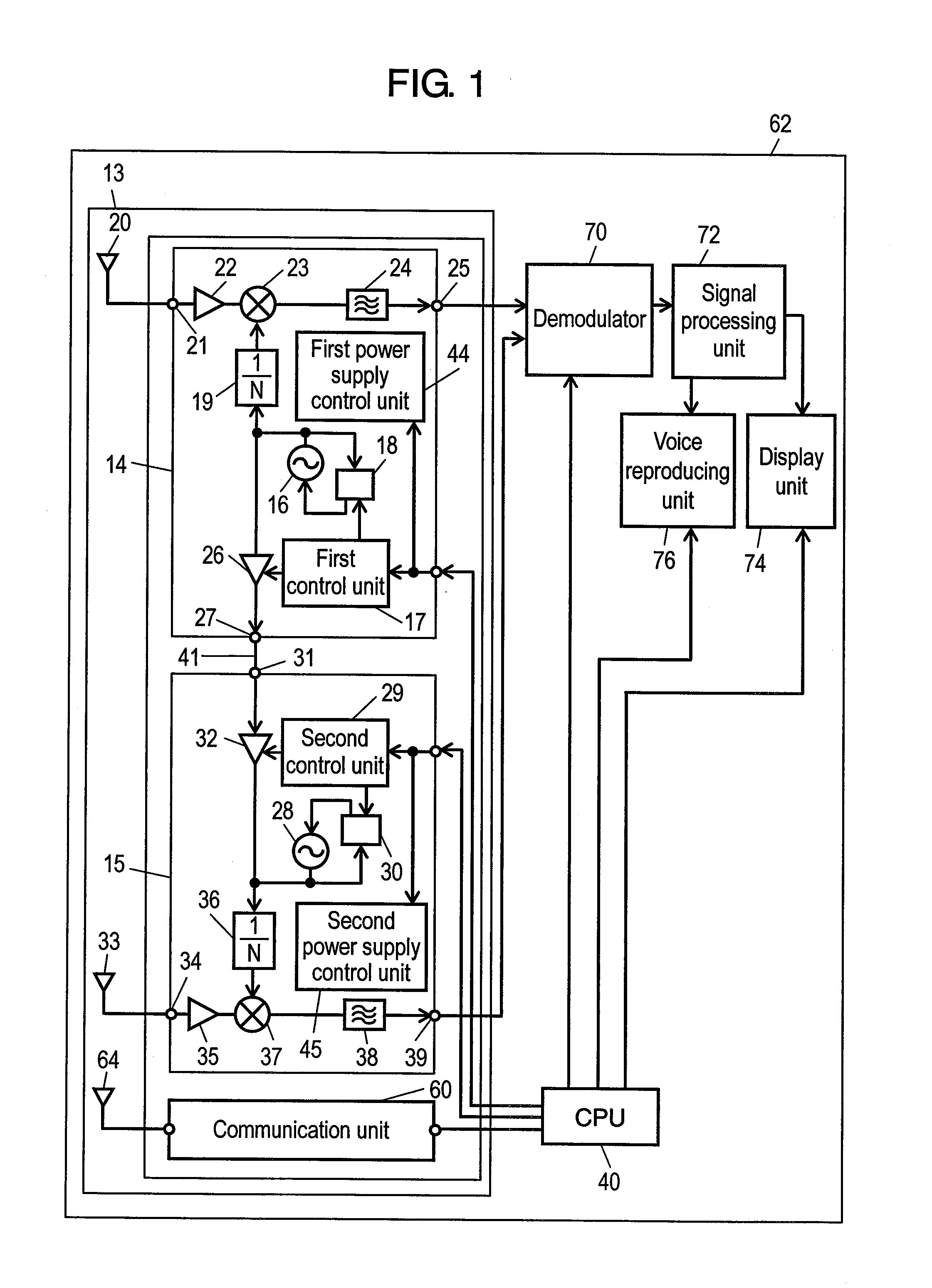 Receiver and electronic apparatus using the same