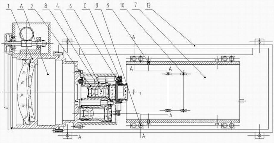 Medium-wave infrared dual field-of-view integration thermal imaging system