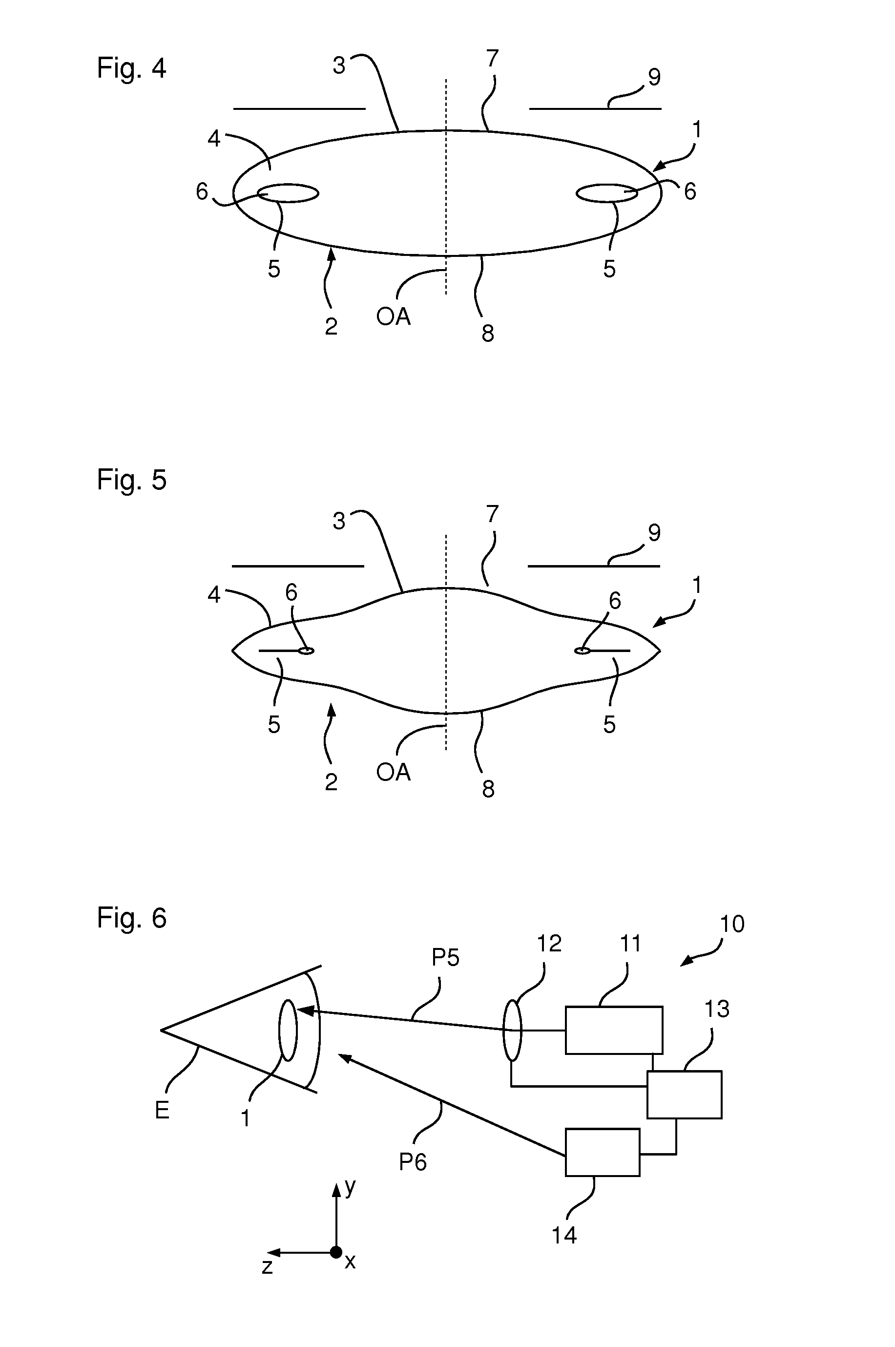 Intraocular lens provided for implantation into an eye and device for changing the optical effect of an implanted intraocular lens
