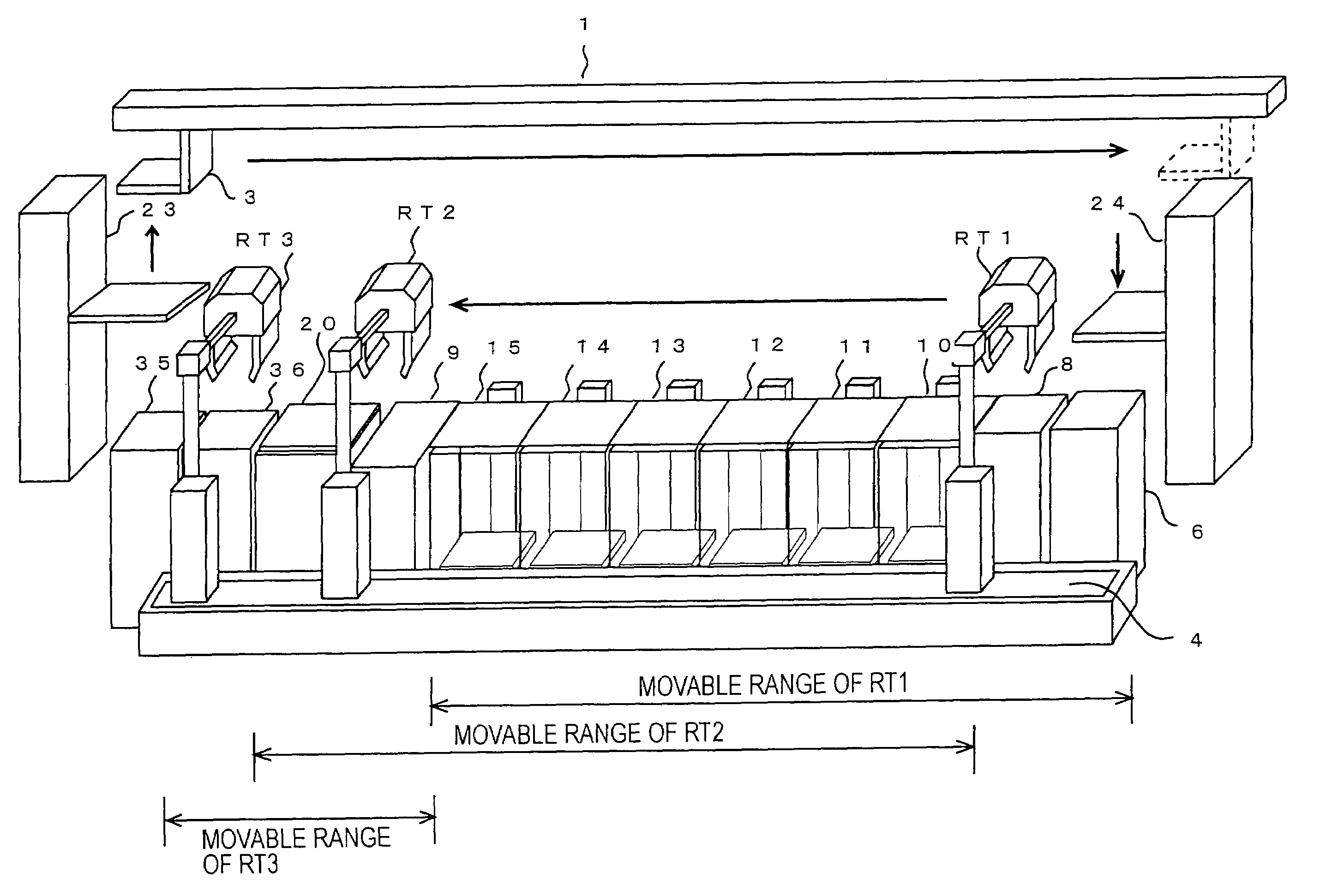 Substrate processing apparatus and substrate transporting device mounted thereto