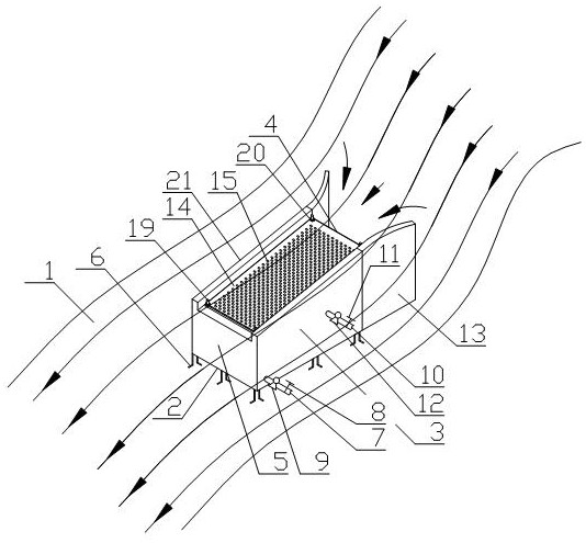 Dam-free self-purification water taking device for field water source point