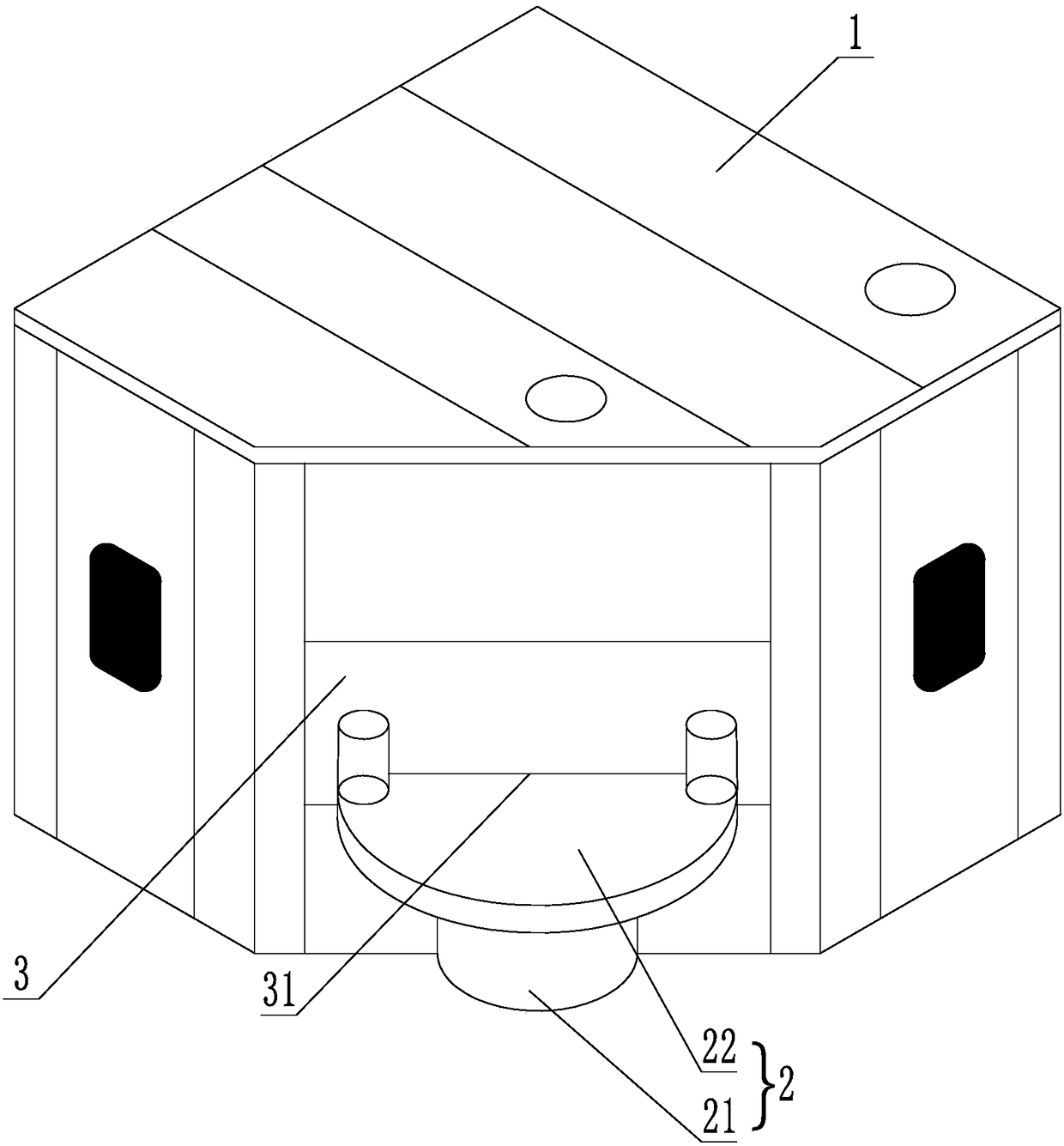 Rotary working platform type sound insulation room