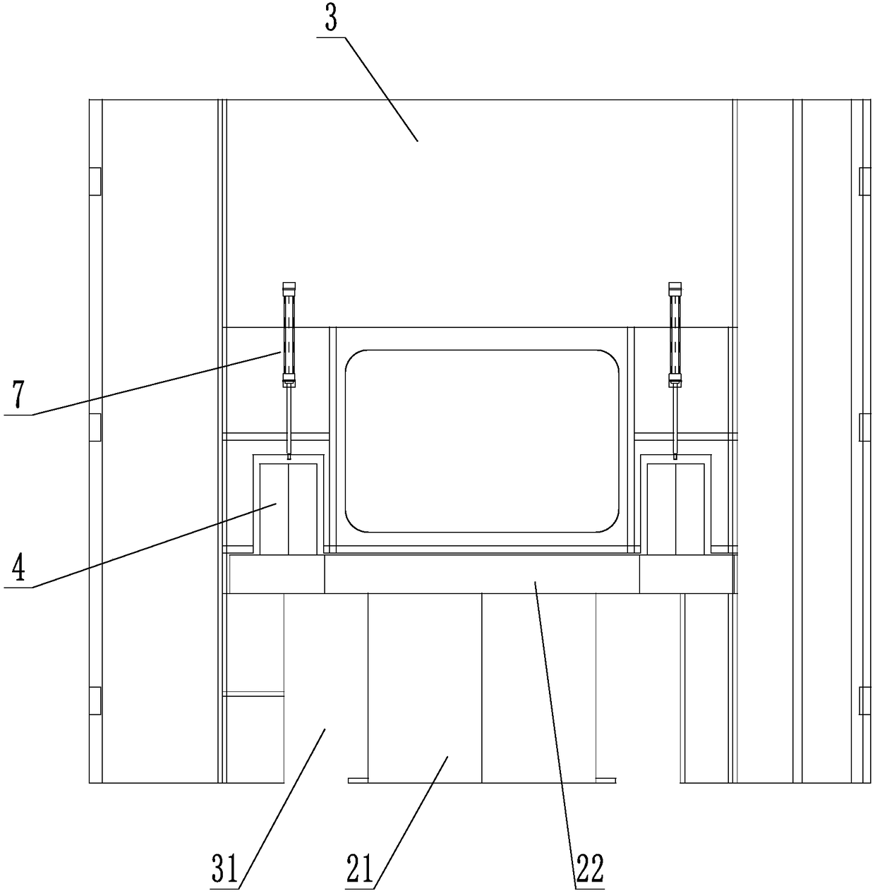 Rotary working platform type sound insulation room