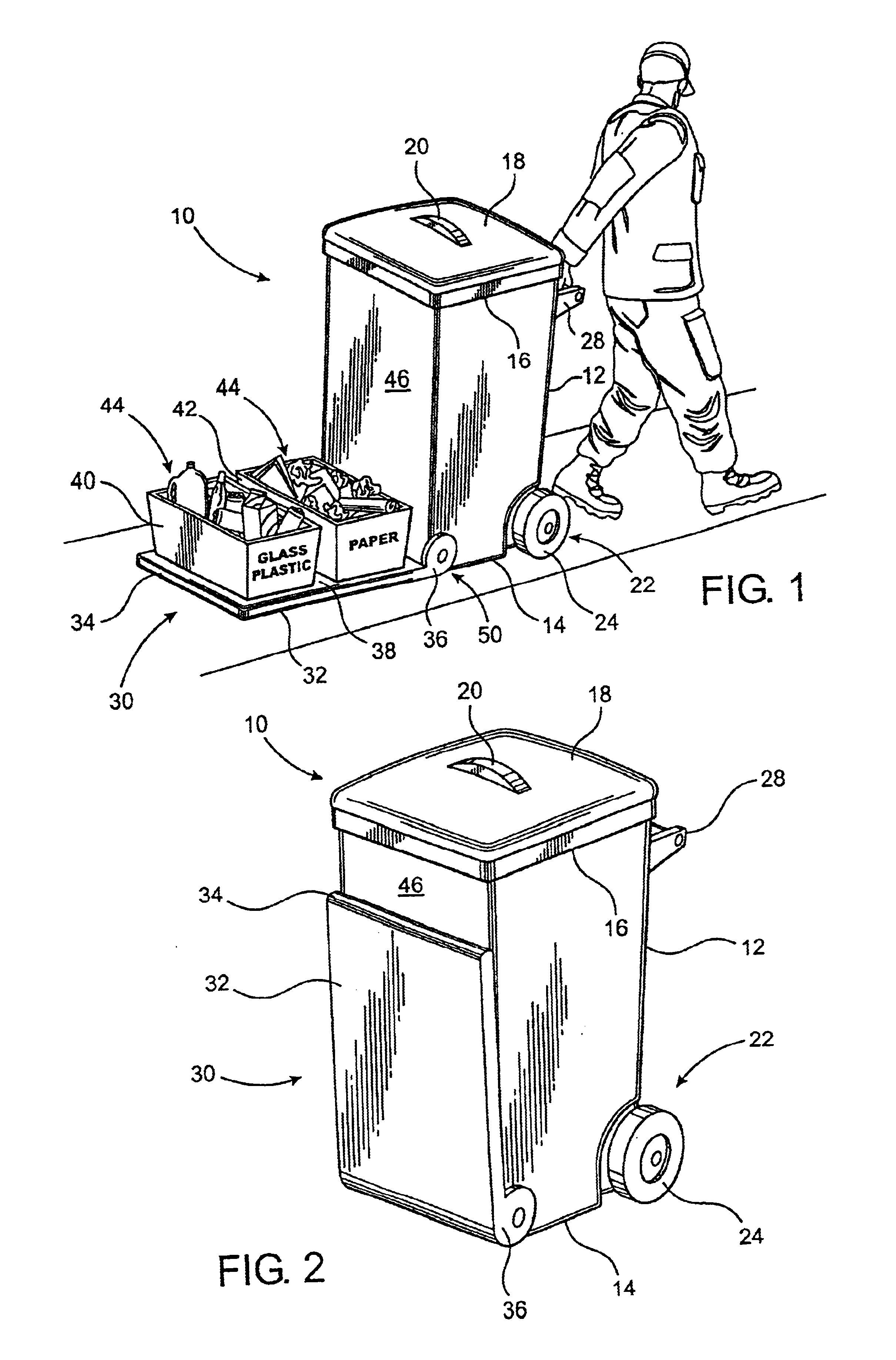 Container assembly with supplementary support structure