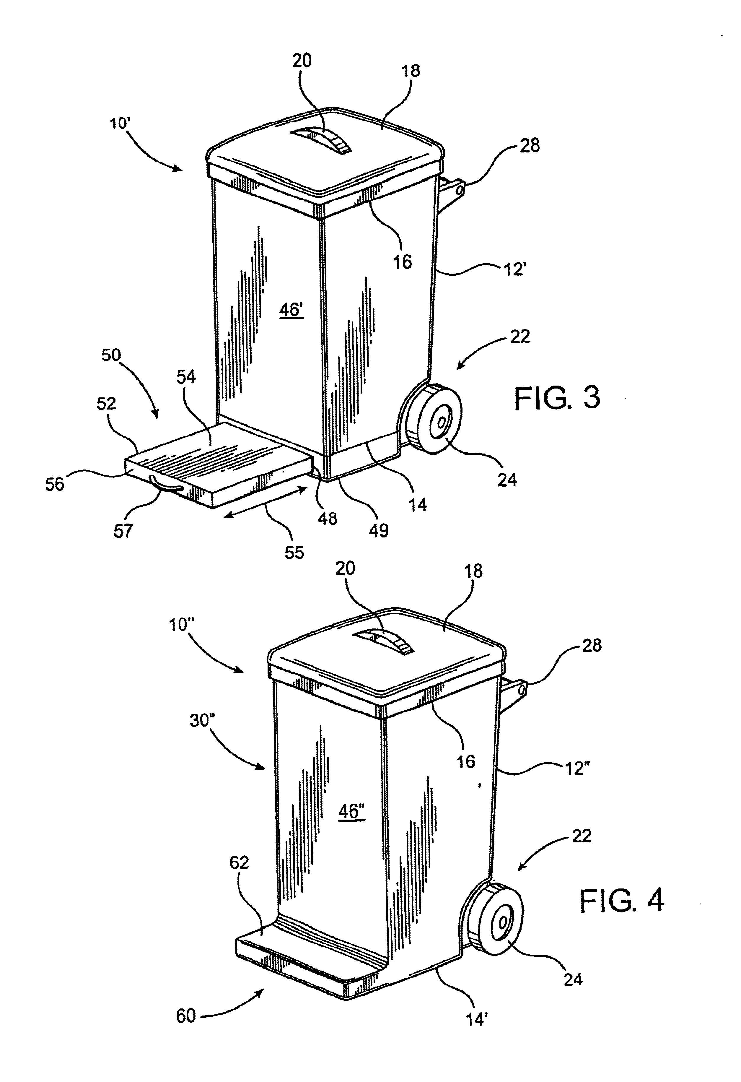 Container assembly with supplementary support structure