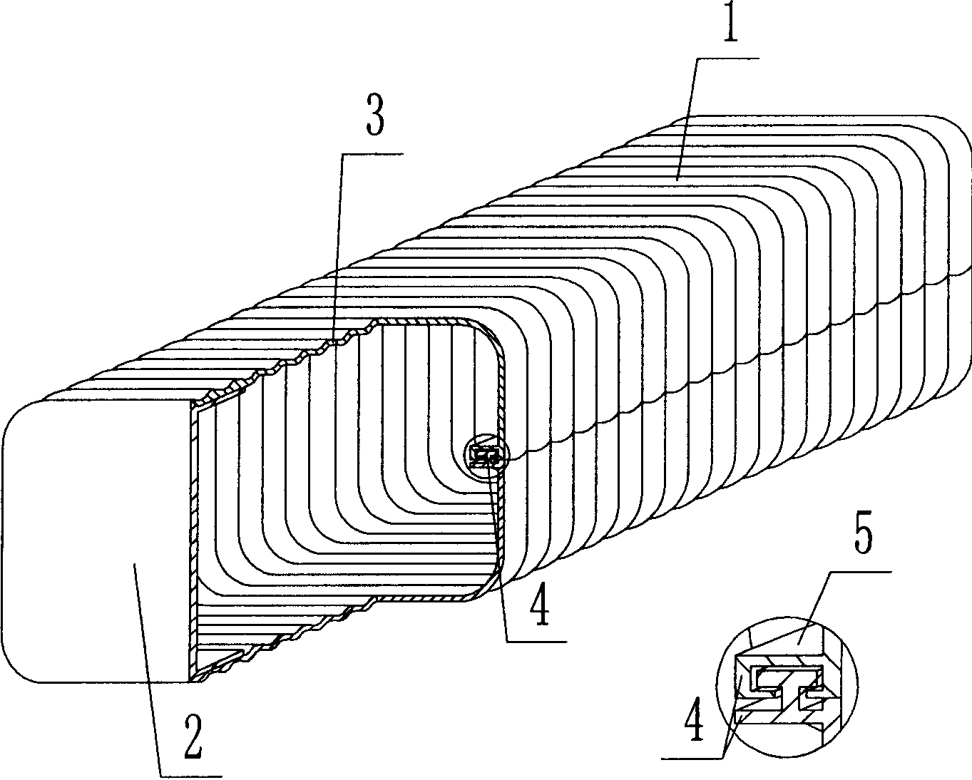 Plastic pipe with thin wall