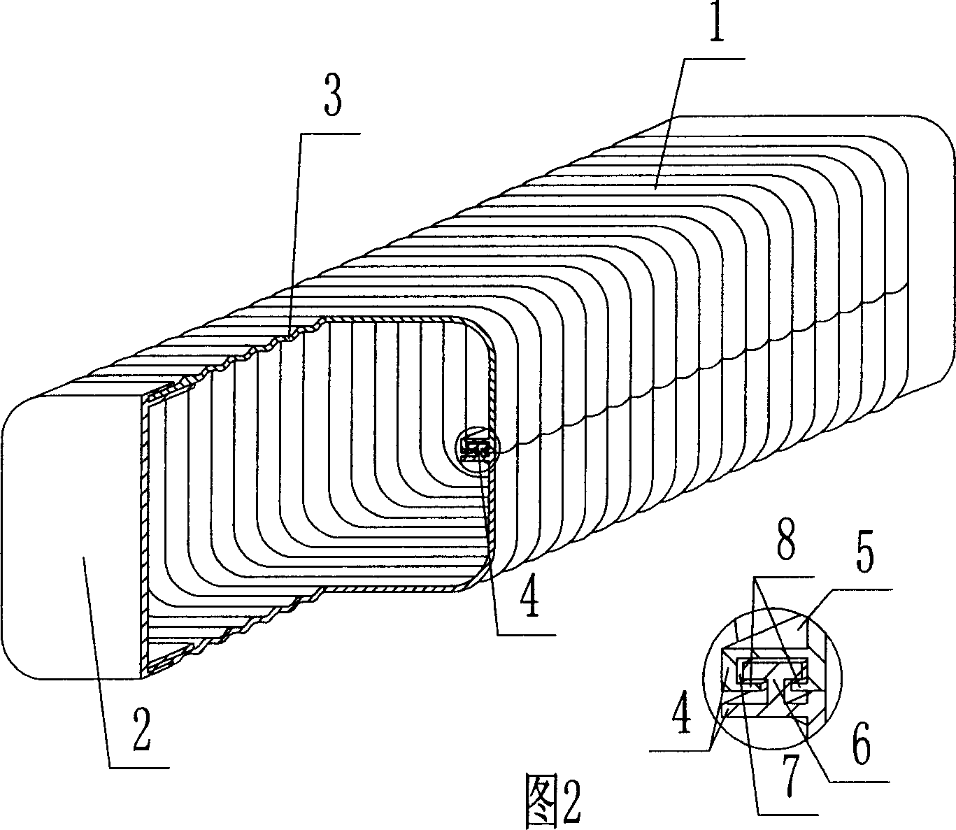 Plastic pipe with thin wall