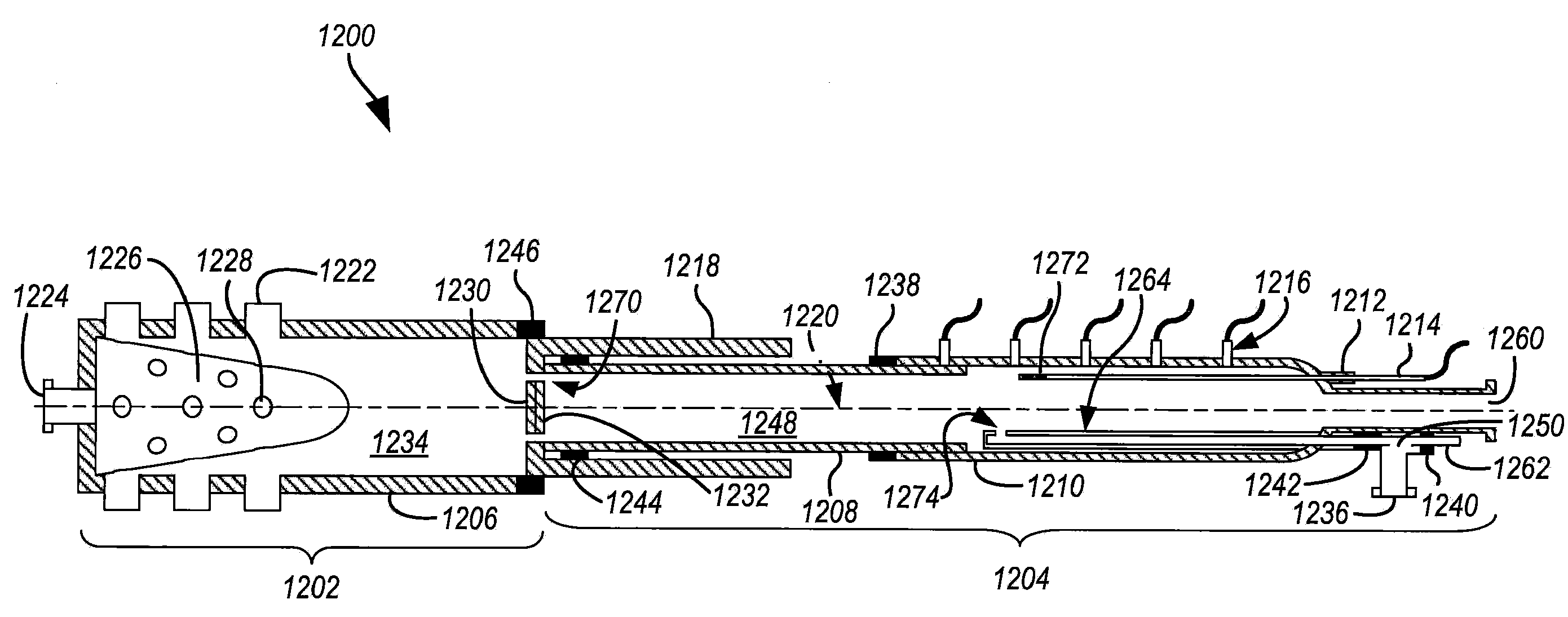 Tandem reactor system having an injectively-mixed backmixing reaction chamber, tubular-reactor, and axially movable interface