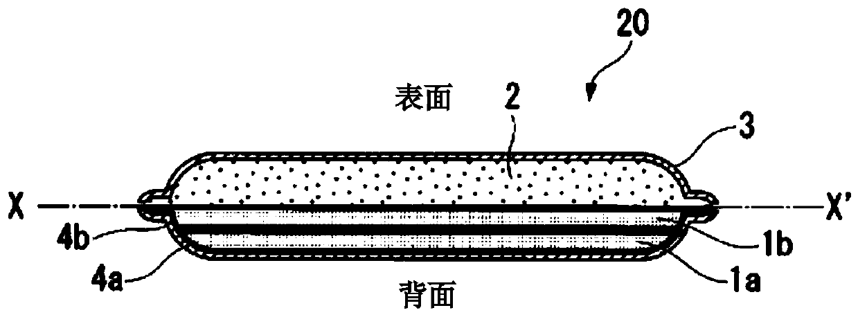 Pad, garment with cup, and pad production method