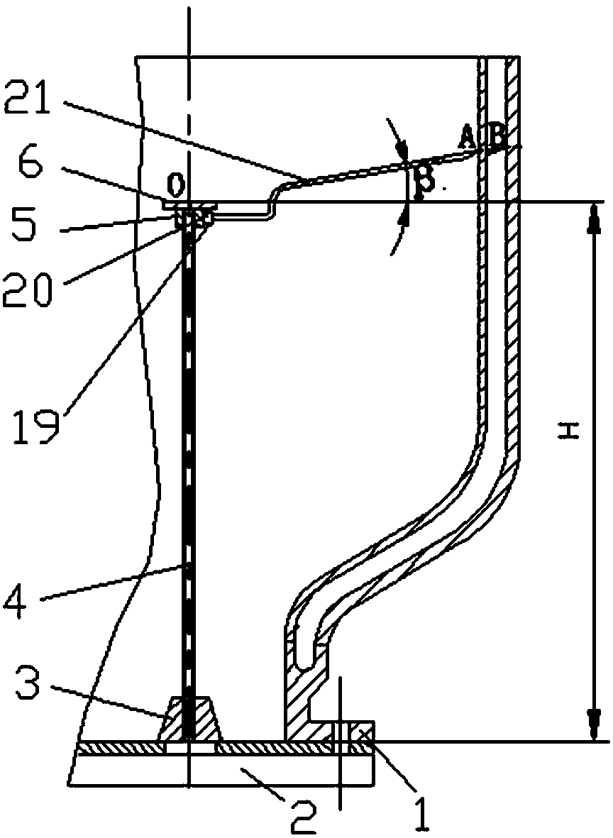 Accurate assembly method for oblique cutting connection pipes on large-diameter metal cylinder