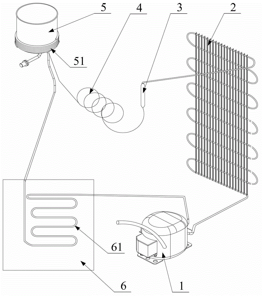 Drinking water dispenser and its refrigeration device