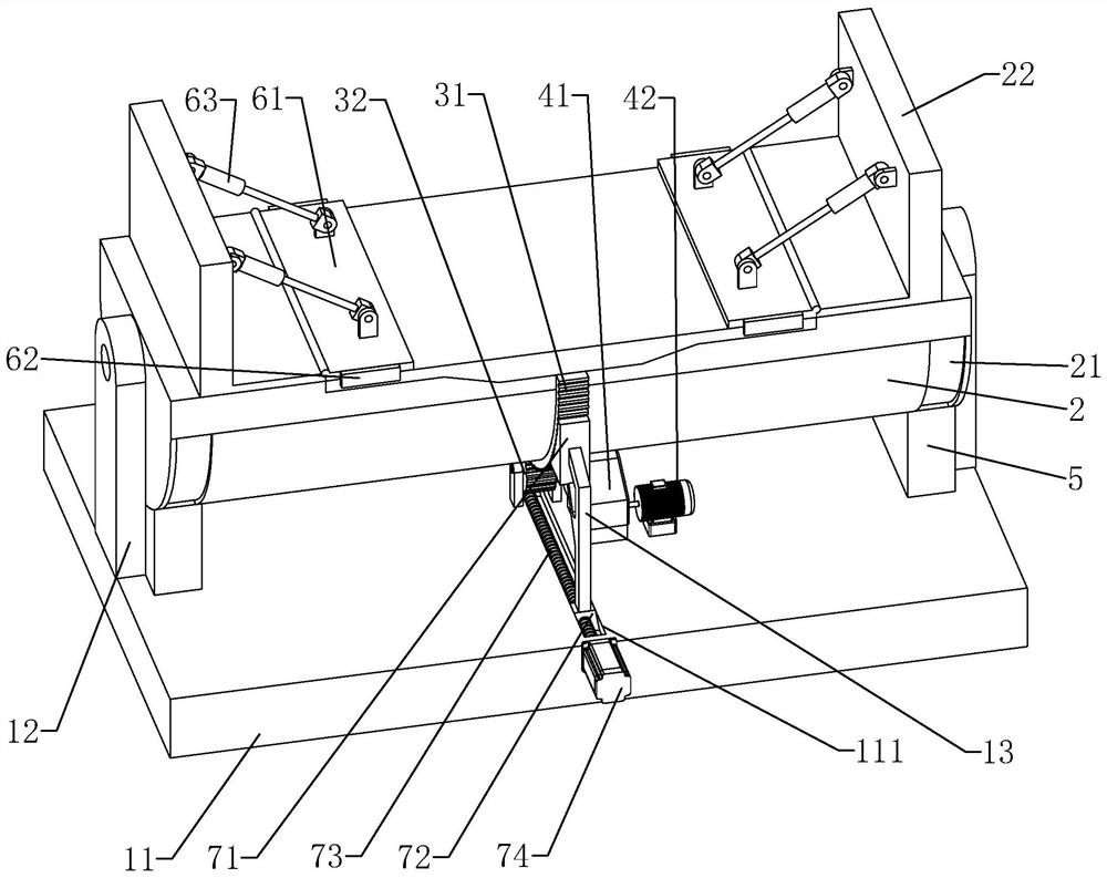 Turnover jig frame for welding steel box girder