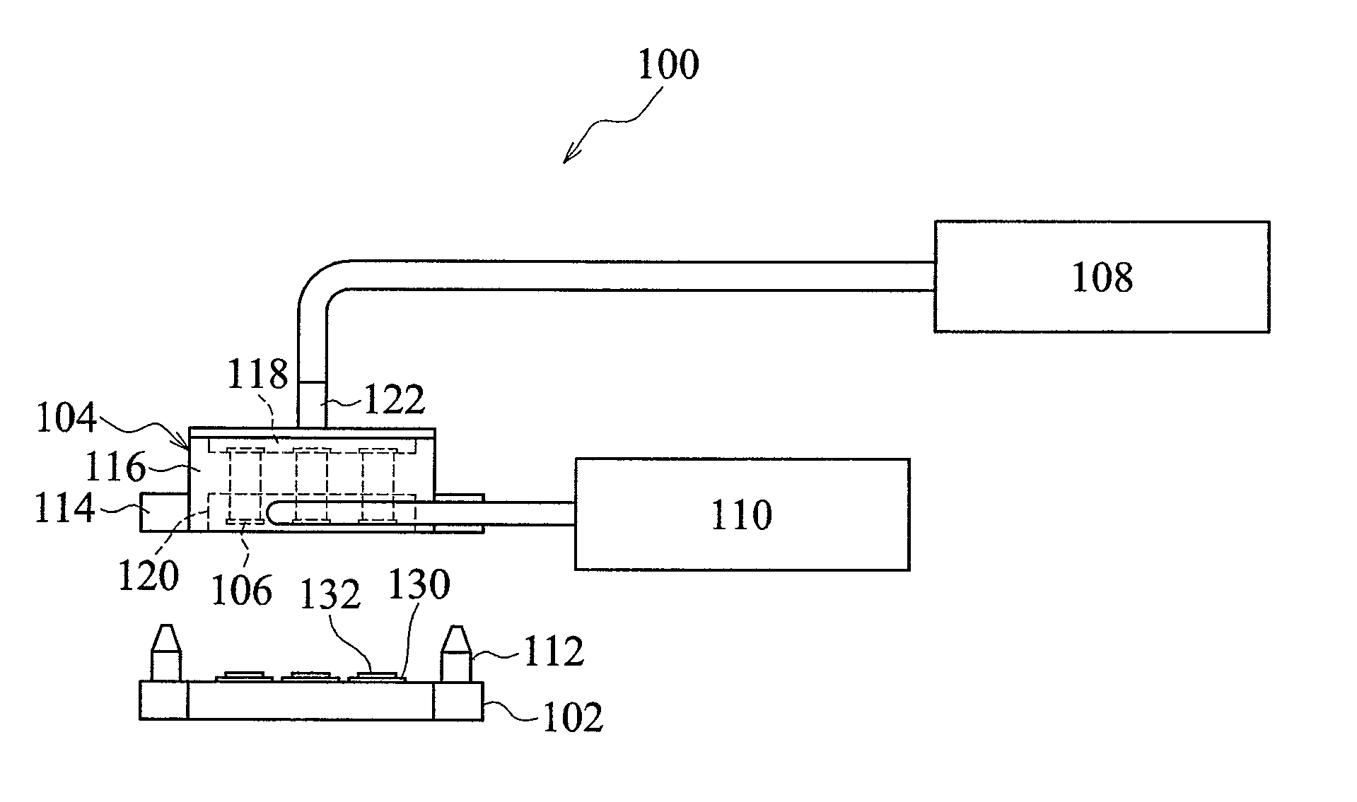 Device and method for chip pressing