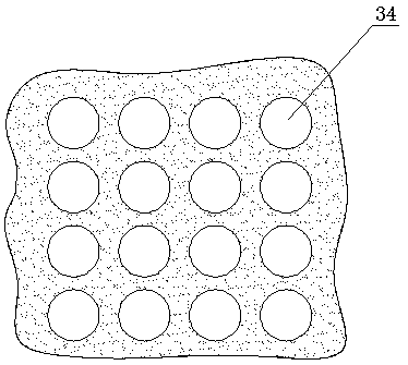 Method for harnessing desert by using honeycomb type water accumulation holes