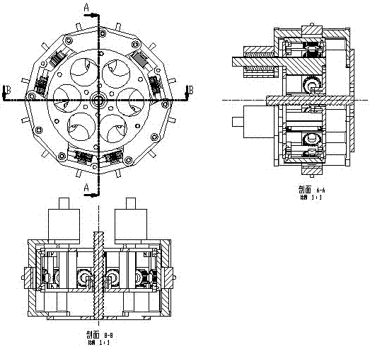 A straight rack wind rotor blade adjustment mechanism