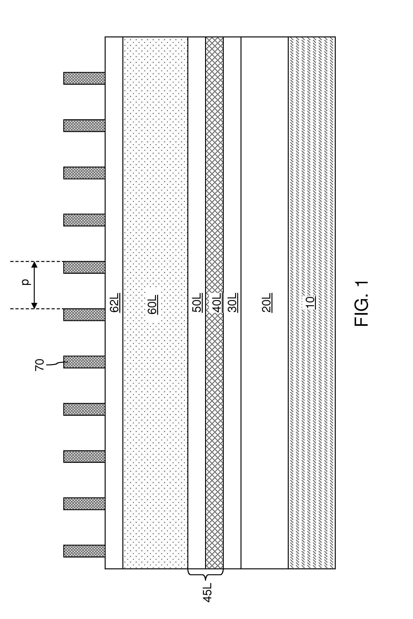 Image transfer process employing a hard mask layer