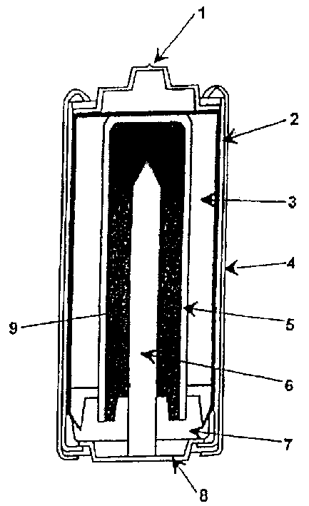 Gelating agent for alkaline cell and alkaline cell