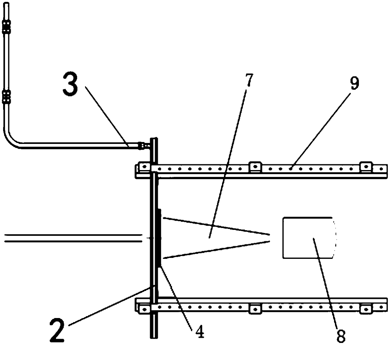 Limiter for test platform for interaction of fusion reactor plasma and material