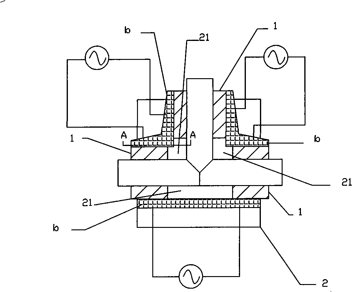 Compression molding butt-fusion forming method for large-sized plastic pipe joint