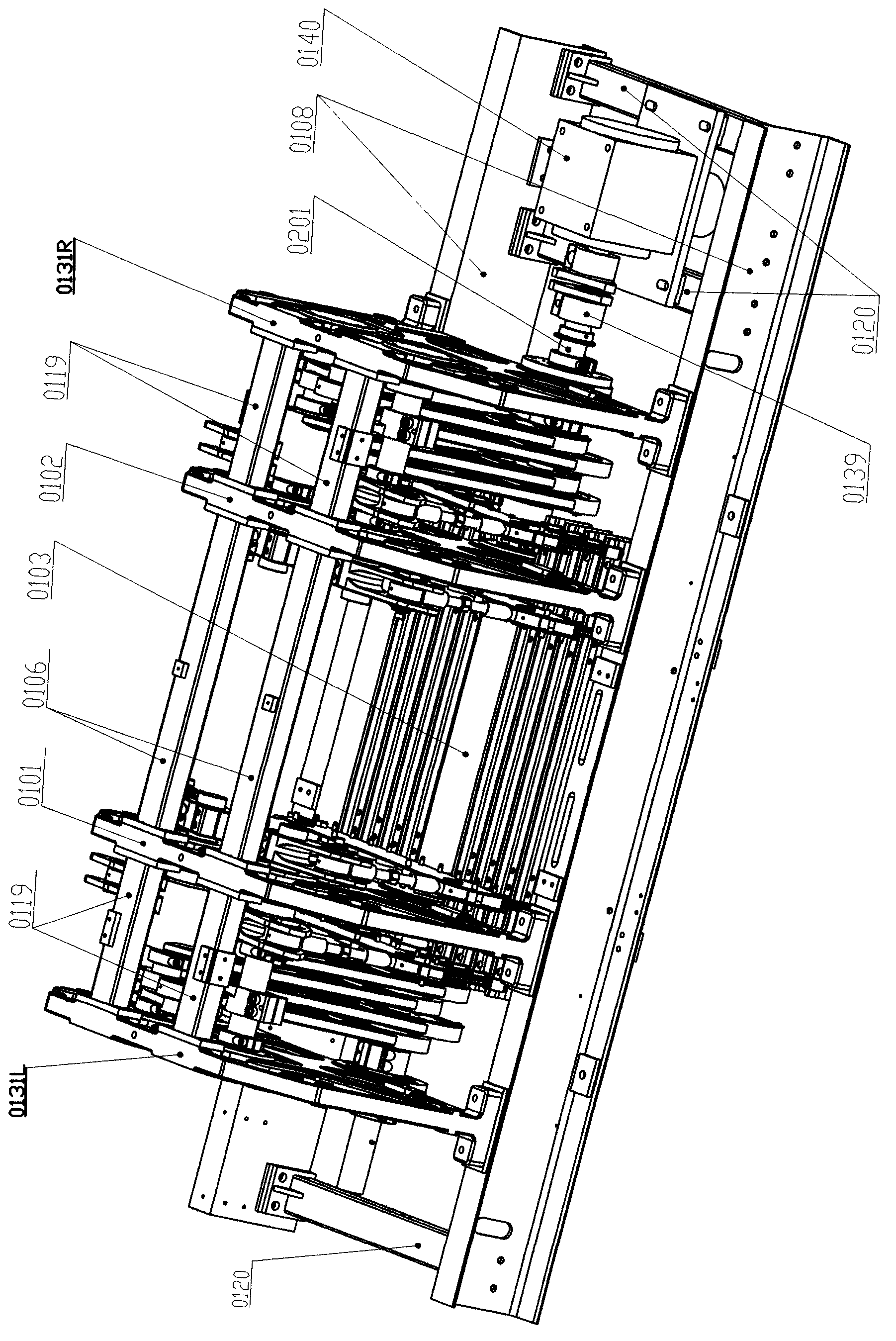 High-speed jacquard shedding device and jacquard machine provided with same
