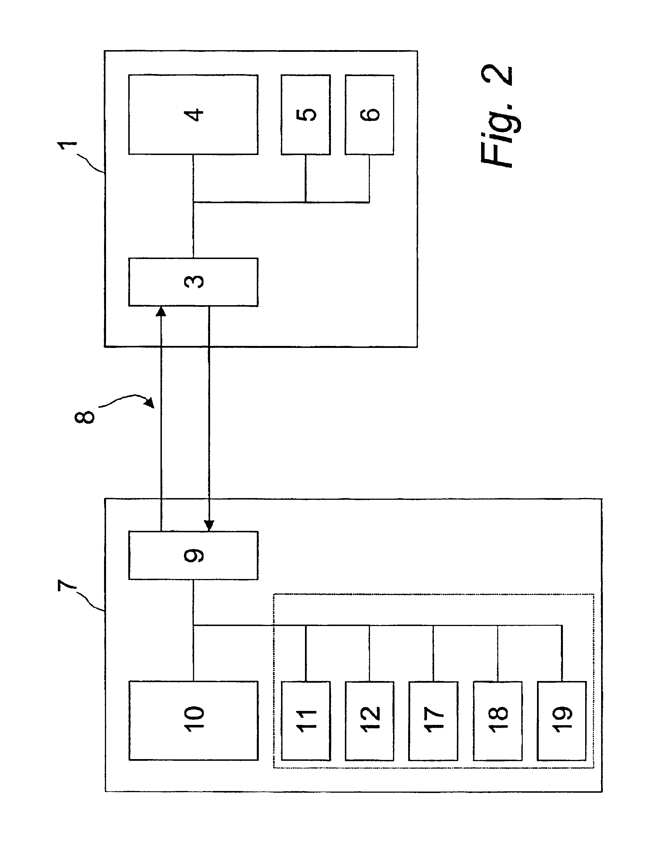 Communication system for use with a vehicle