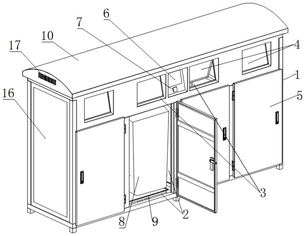 Accurate environment-friendly intelligent garbage throwing and classified collecting device convenient to throw