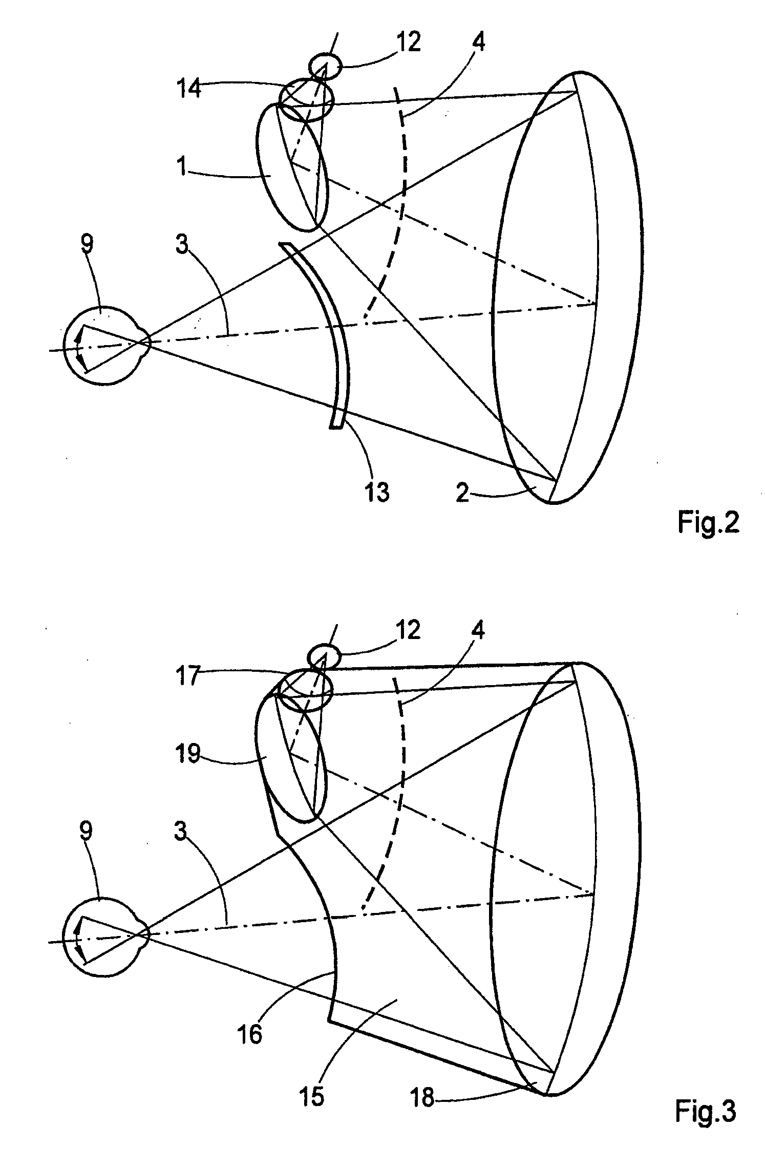 Optical system for a fundus camera