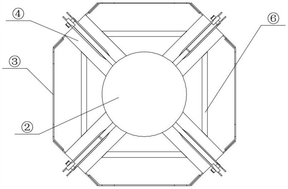 Low-profile radiation unit capable of improving gain and front-to-back ratio