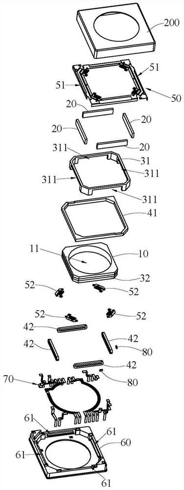 Focusing and anti-shake structure and focusing and anti-shake camera