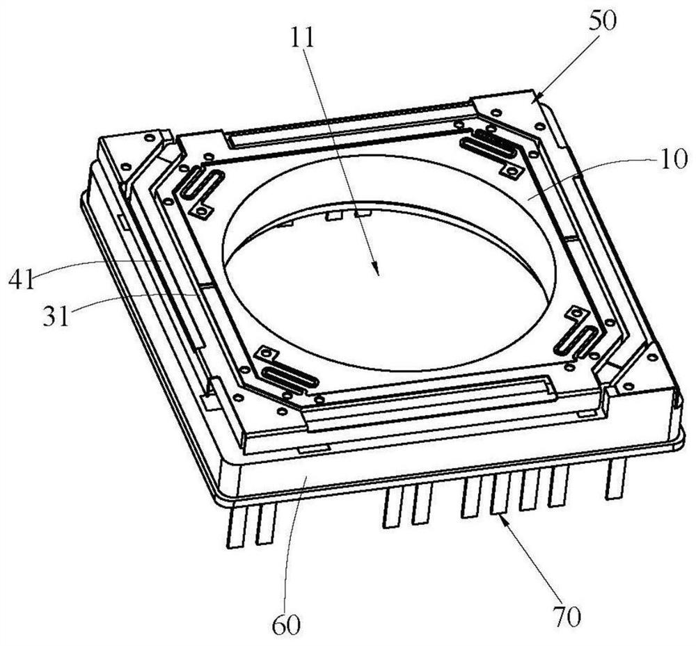 Focusing and anti-shake structure and focusing and anti-shake camera