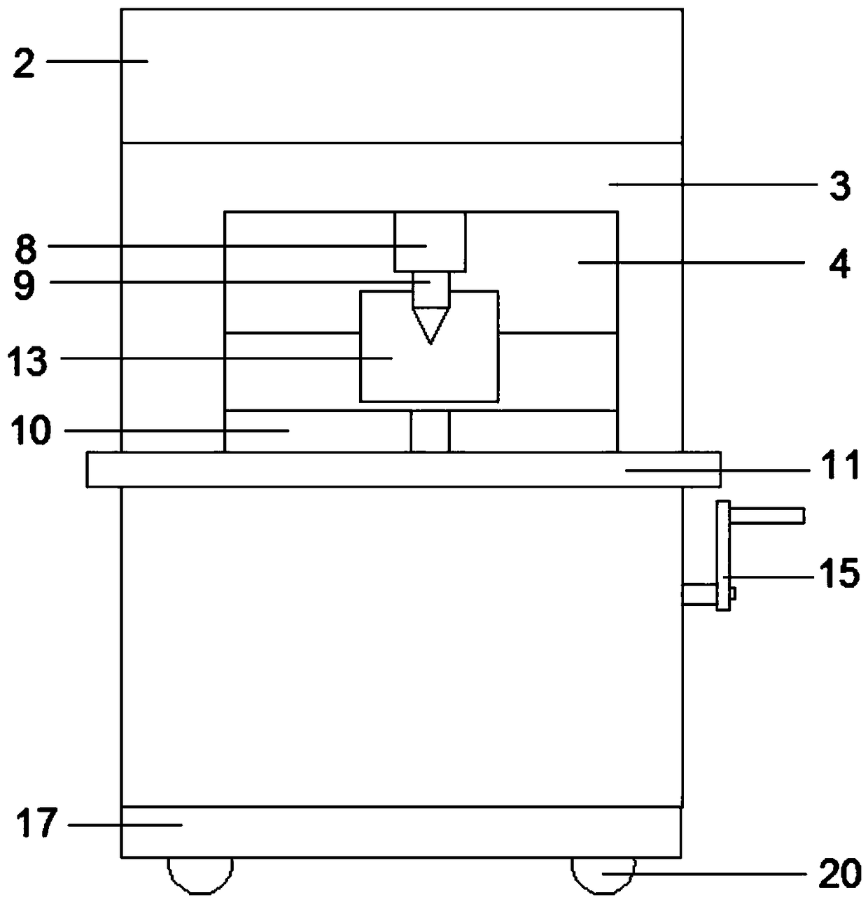 Anti-seismic perforating machine with adjustable observation direction for engineering building detection