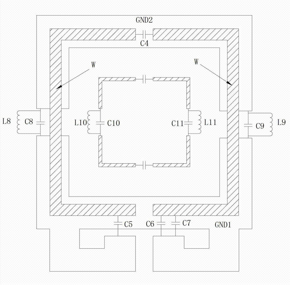 Dual-band radio frequency surface coil