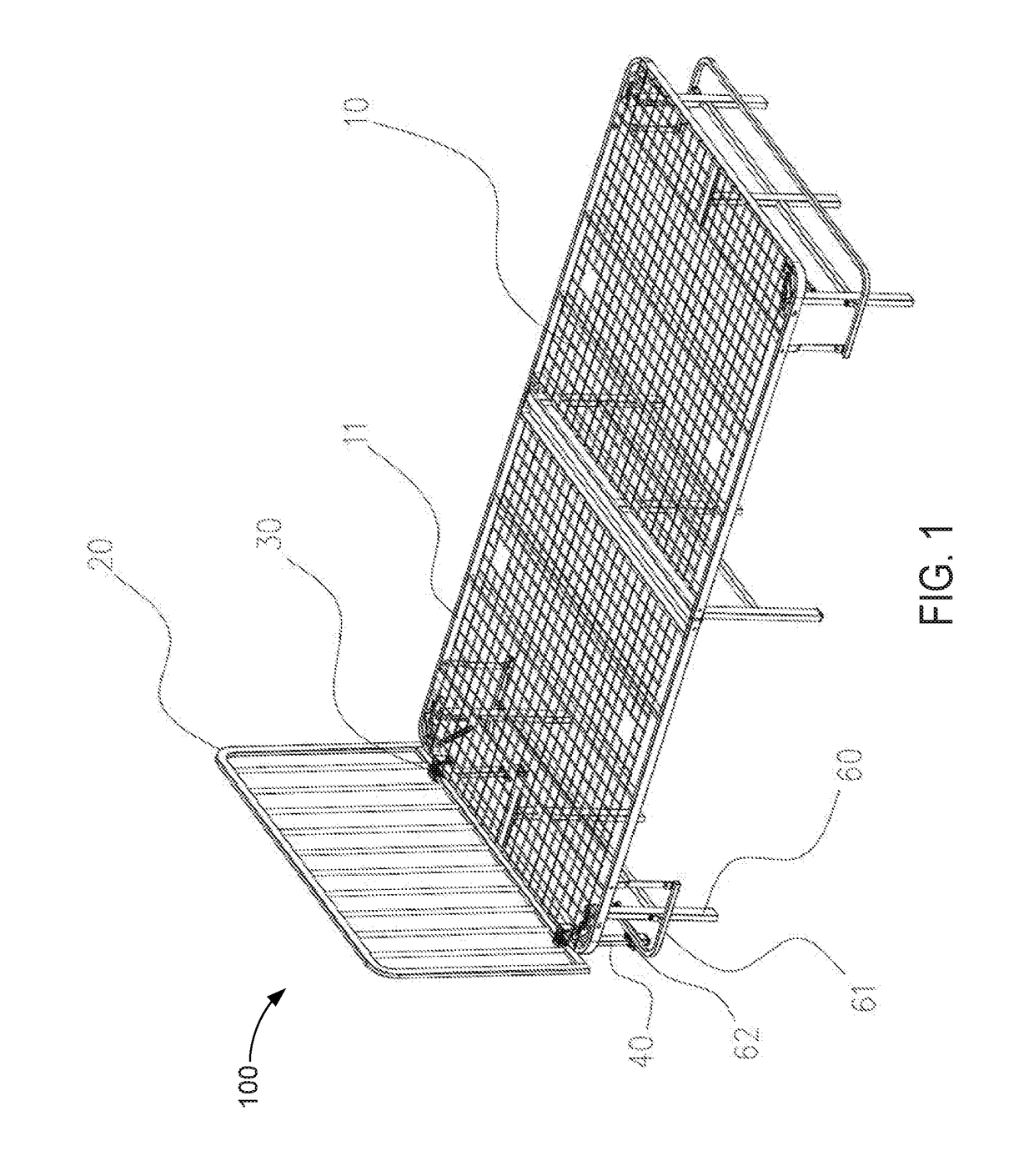 Bed frame with backrest