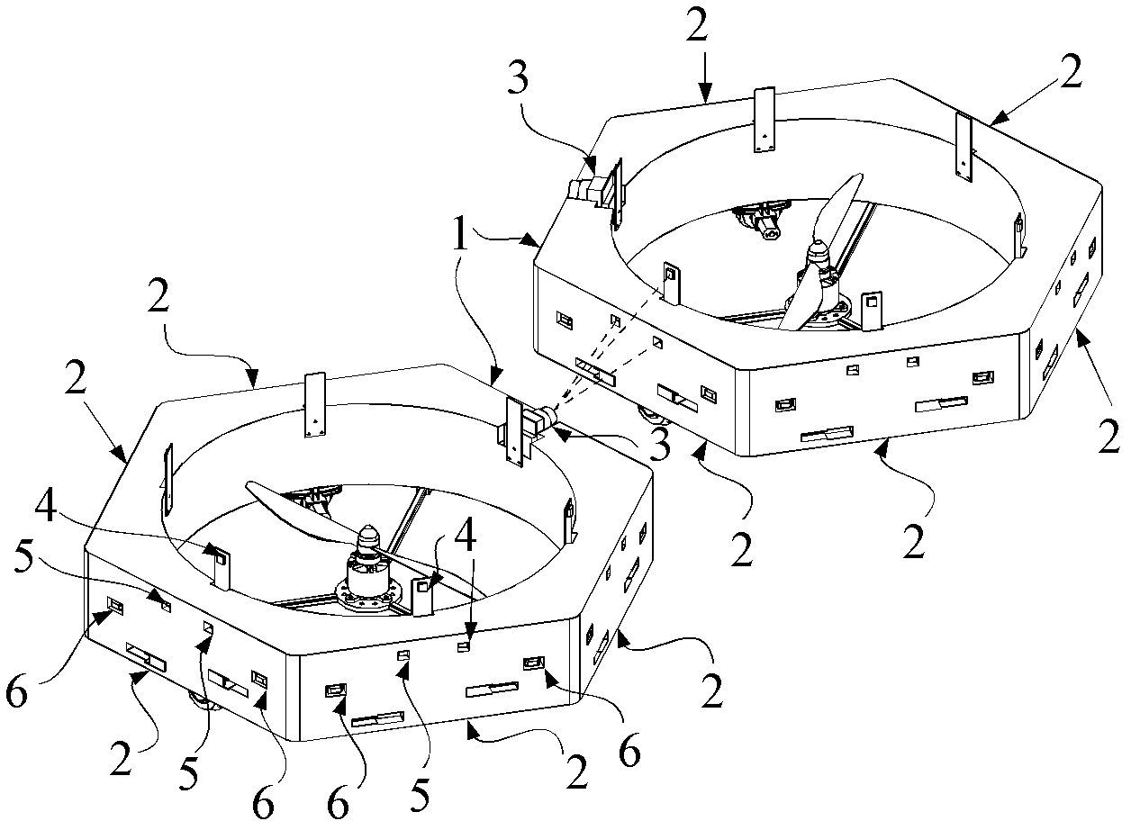 Butt joint positioning and navigation strategy for robot based on single camera and light-emitting diode (LED)