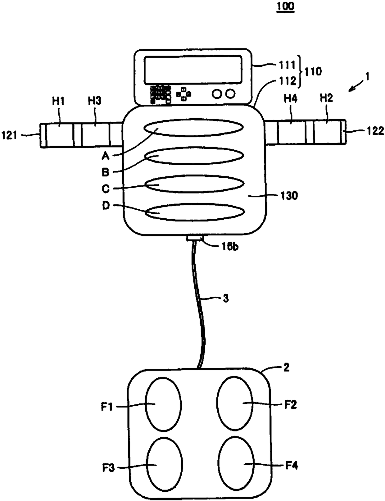 Body fat measuring device