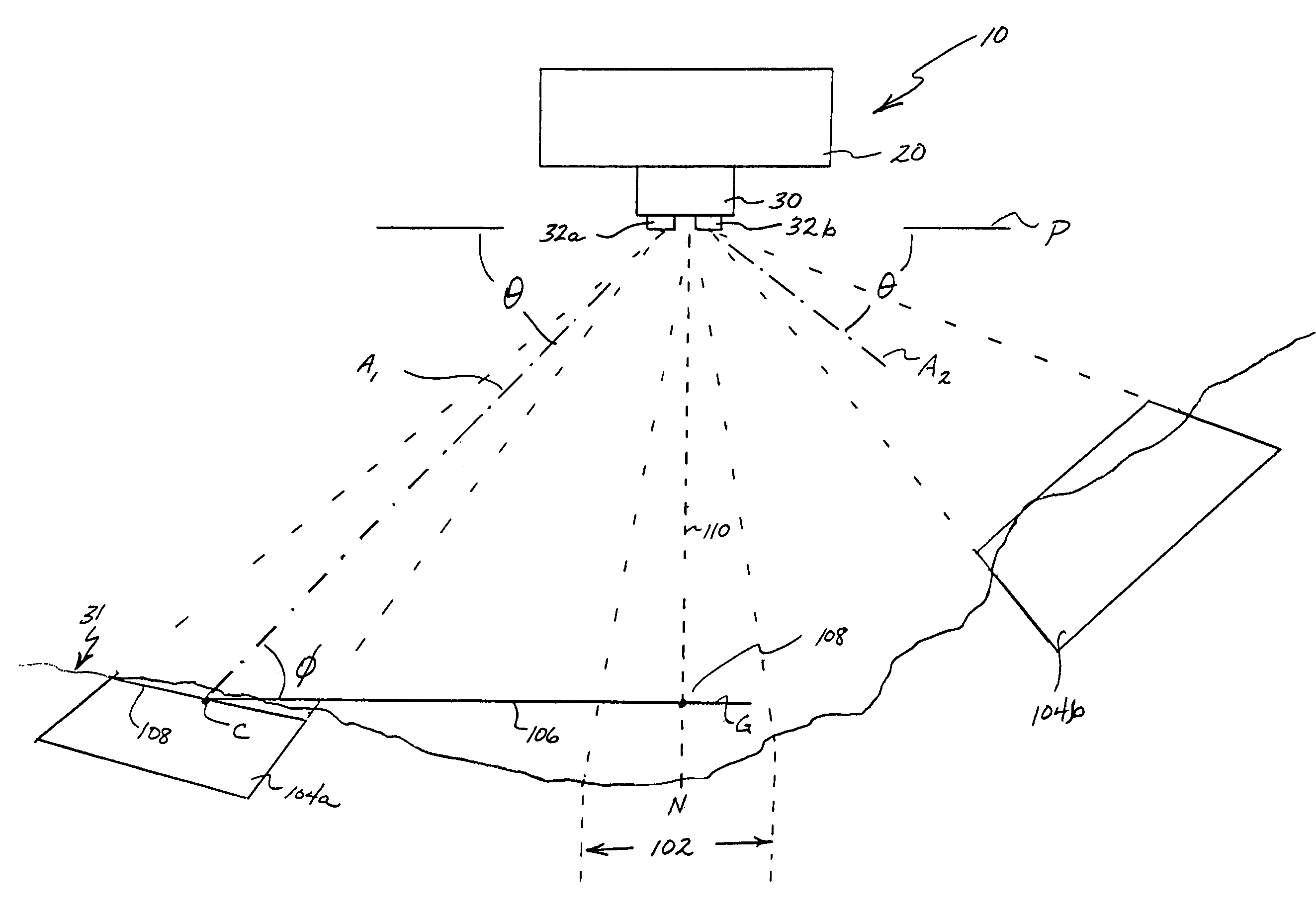 Method and apparatus for capturing, geolocating and measuring oblique images